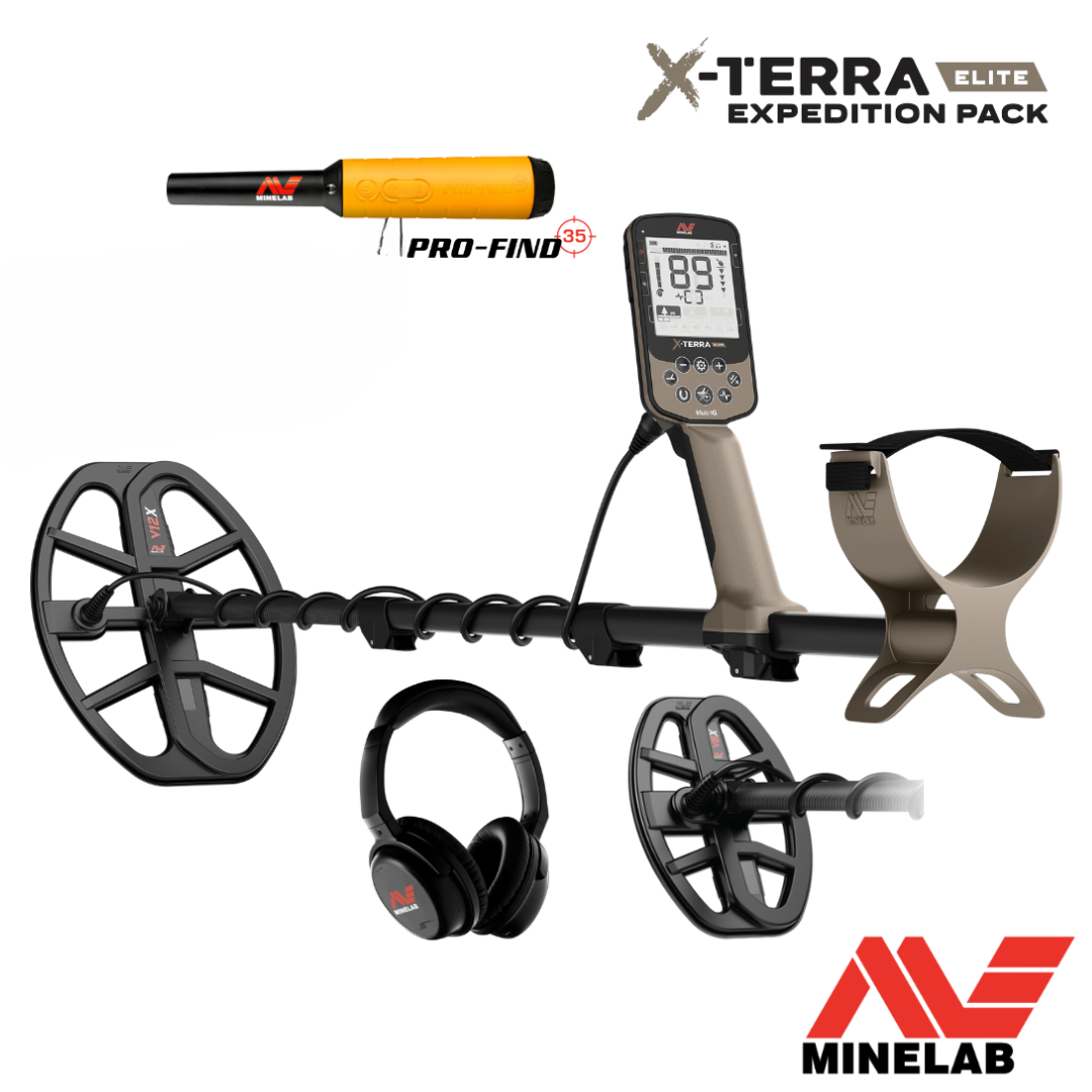 Minelab X-Terra Elite Expedition Pack + Pro Find 35