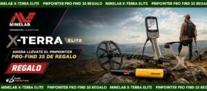Minelab X-Terra Elite + Pinpointer Pro Find 35 regalo