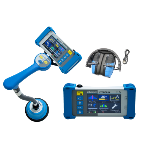 Detector de fugas de agua SEBA HL 7000 con geófono profesional y pantalla táctil