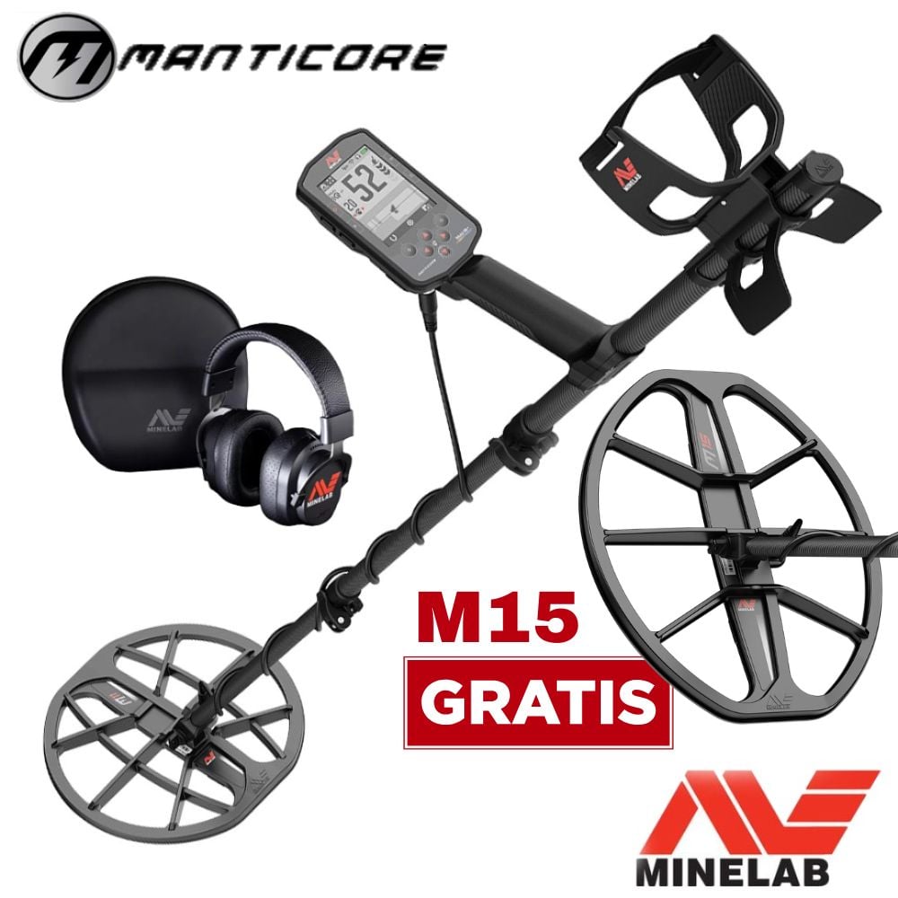 Detector de metales Minelab MANTICORE con bobina M11 de 11 pulgadas