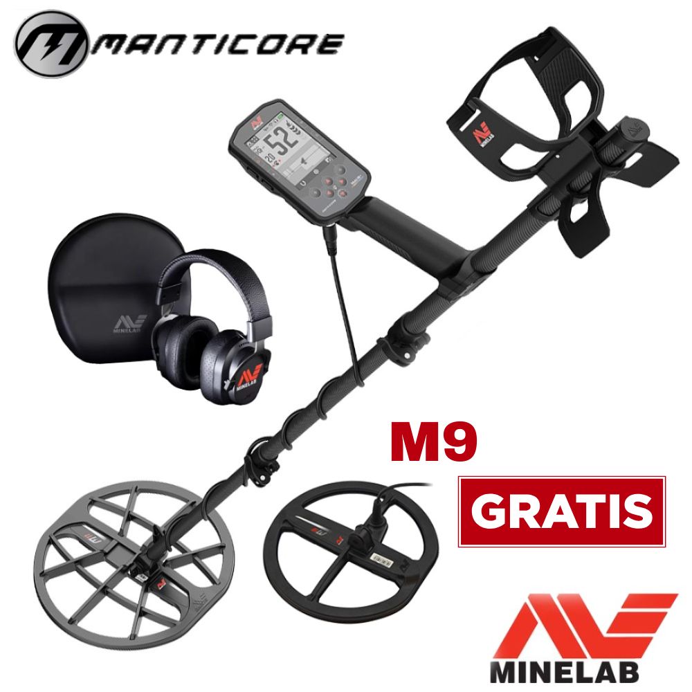 Detector de metales Minelab MANTICORE con bobina M11 de 11 pulgadas 