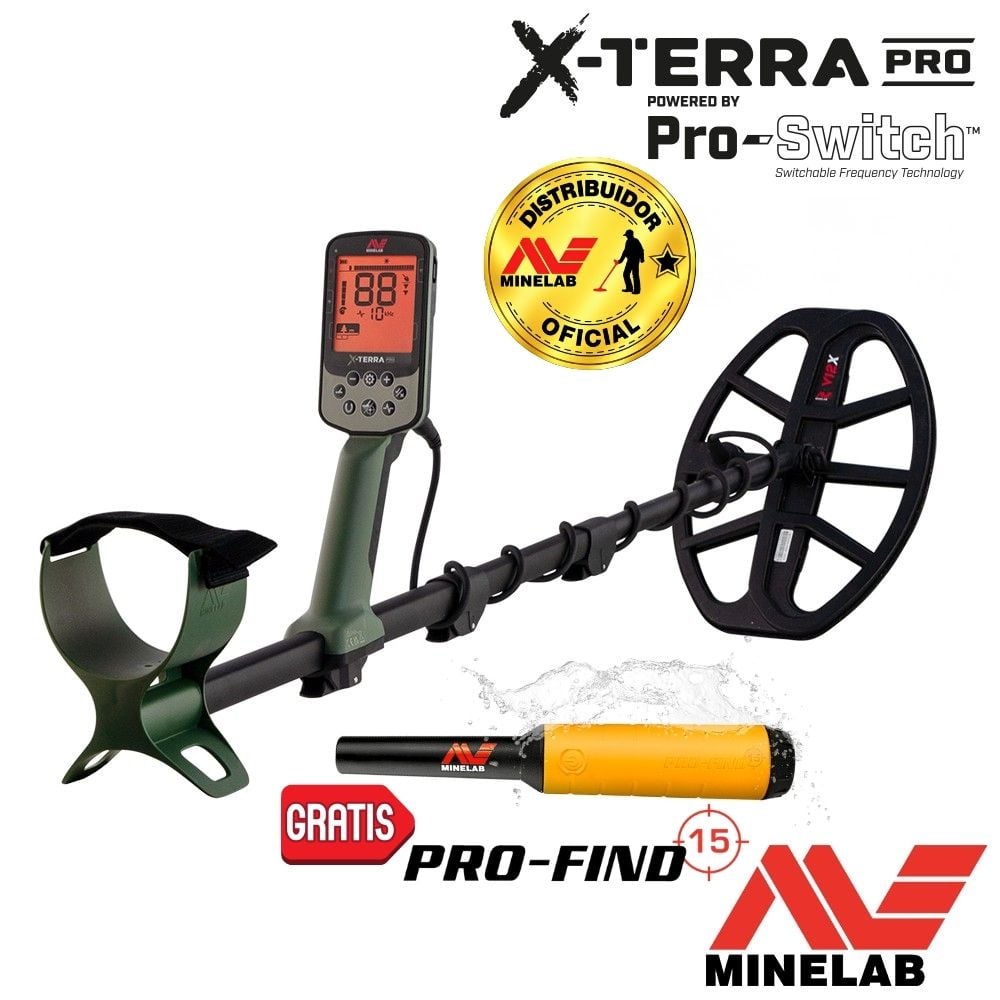 Detector de Metales Minelab X-Terra Pro + PINPOINTER Pro Find 15